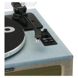 Lenco LS-440BUBG - Tocadiscos Vinilo con 4 Altavoces Integrados, Plato Giratorio