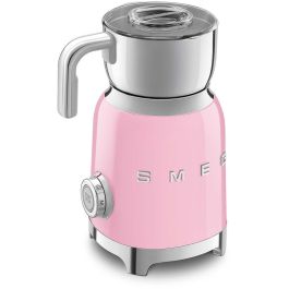 Smeg MFF11PKEU Espumador de Leche Eléctrico 50's Style Retro Rosa - Calentador Automático para Espuma Cremosa