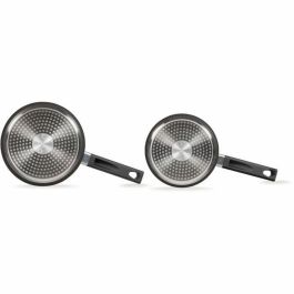 Livoo MEP154N Juego de 2 Cacerolas Antiadherente sin PFOA ni PFOS Mango de Silicona Apto para Inducción