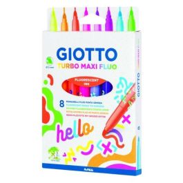 Giotto Rotulador Turbo Maxi Fluo, punta gruesa Ø 5 mm, tinta lavable, estuche de 8 unidades colores surtidos Precio: 4.49999968. SKU: B16Q4Z463K