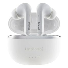 Intenso Auriculares Bluetooth Buds T300A TWS con ANC Blanco, Conexión Inalámbrica V5.3 y 35 Horas de Batería