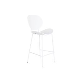 Taburete Scandi DKD Home Decor Blanco Negro 51 x 104 x 50 cm
