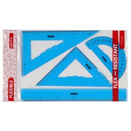 Estuche dibujo reglas flexibles surtido de 3 colores - modelos surtidos Estuche dibujo reglas flexibles surtido de 3 colores - modelos surtidos