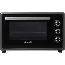 Brandt FC35MUB Mini Horno - 35 L, 1500 W, Parrilla 750 W, Asador, Multifunción con Calor Ventilador, Termostato 240°C
