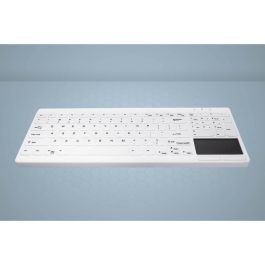 Cherry AKTIVE KEY Hygiene Teclado Compacto Ultraplano con Touchpad