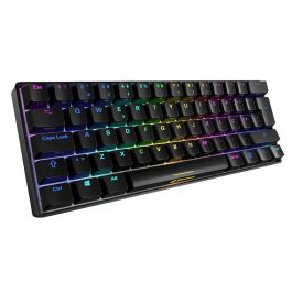 Sharkoon SKILLER SGK50 S4 Teclado Gaming 60% Hot-Swap Kailh QWERTY Español USB Negro