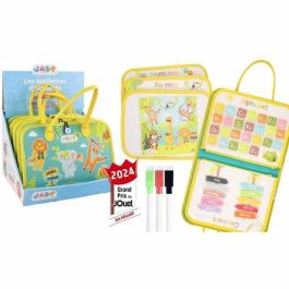 Bolsa de Actividades Montessori JADE - Juego Educativo Sensorial para Niños - Viajes - Aprende Alfabeto, Números, Colores, Puzle Jungla - Diseño Francés