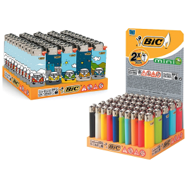 Bic Encendedor Mini J25 Colores Surtidos Expositor 50 Unidades