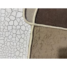 DKD Home Decor Cuadro Urban Abstracto Beige Blanco 123 x 83 cm (2 Unidades) para Decoración del Hogar