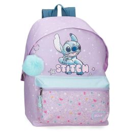 Disney Mochila Stitch Lovely 45cm con 2 Bolsillos Laterales y Bolsillo para Botella (31,5x45x15cm)