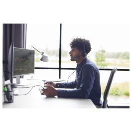 HP EncorePro 310 Auriculares Monaurales USB-C con Micrófono Boom para Llamadas y Música, Color Negro