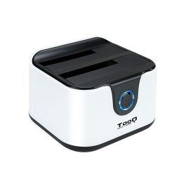 TooQ TQDS-802BW Docking Station Doble Bahía Discos Duros 2.5" 3.5" HDD/SSD, USB 3.0/3.1 Gen 1 (5Gbps), 8TB, Clonación UASP