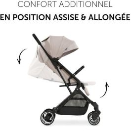 Hauck HAU4007923160152 Cochecito Compacto Travel N Care 4 Ruedas Plegado con una Mano Beige