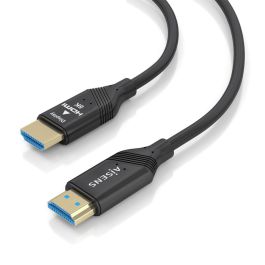 AISENS - CABLE HDMI V2.1 AOC ULTRA ALTA VELOCIDAD / HEC 8K@60HZ 4K@120HZ 4:4:4 48GBPS, A/M-A/M, NEGRO, 15M
