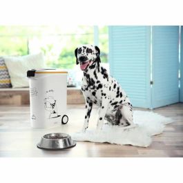 Curver Envase de Alimento Seco para Perros 54 L / 20 kg Blanco con Doble Apertura, Cubo Medidor y Cierre Hermético Curver Envase de Alimento Seco para Perros 54 L / 20 kg Blanco con Doble Apertura, Cubo Medidor y Cierre Hermético