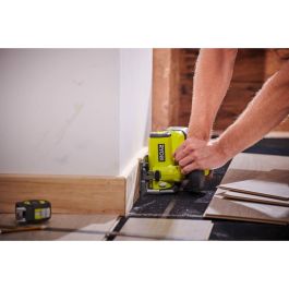 RYOBI ONE + R18MMS-0 Sierra multimaterial 18V, 85 mm, 4250 rpm, con hoja multimaterial y para baldosas, guía paralela y boquilla succión