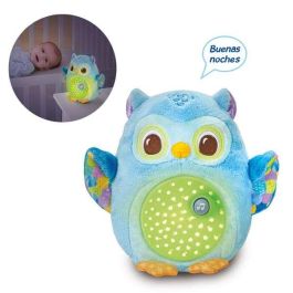 V-Tech Proyector Peluche Búho Estrellitas 80-566922 para Bebés con Melodías y Temporizador