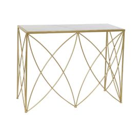 DKD Home Decor Consola Plateado Blanco Metal y Mármol 33 x 78 x 100 cm Precio: 149.49999999. SKU: B1C62EWZTX