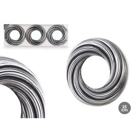 Set 3 Espejos Redondo Ondas Negro Plata Giftdecor 77X3CM (8 Unidades) Precio: 48.50000045. SKU: B1JKRYVAVS