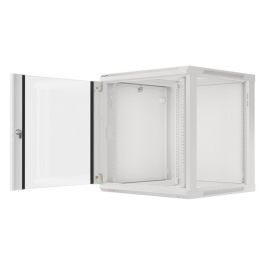 Lanberg WF01-6612-10S Armario Rack de Pared 12U Gris con Bloqueo y Protección IP20 - Capacidad de Carga 60 kg