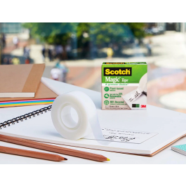 Scotch Dispensador Portarrollos C38 Negro + 3 Cinta Magica 900