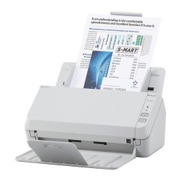 RICOH - FUJITSU Escaner SP-1130N, Escaner de Oficina LED USB 3.2 Gigabit Ethernet con ADF, Duplex, A4, 30 ppm/60 ipm.