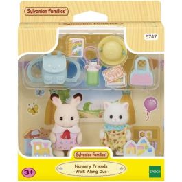 El dúo de bebés de paseo - SYLVANIAN FAMILIES - 5747 - Conejo de chocolate y gato persa con accesorios El dúo de bebés de paseo - SYLVANIAN FAMILIES - 5747 - Conejo de chocolate y gato persa con accesorios