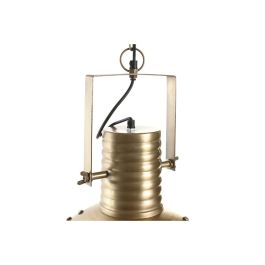 DKD Home Decor Lámpara de Techo de Hierro Dorado Estilo Loft, 1 Luz, Bombilla E27 de 50W, 43 x 61 x 43 cm