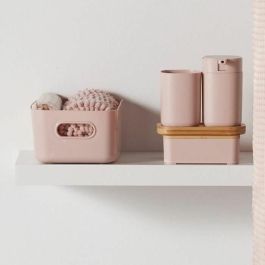 Today TOD3574641271237 Conjunto de Ducha Rosa - Incluye Cesta, Tapete y Cortina