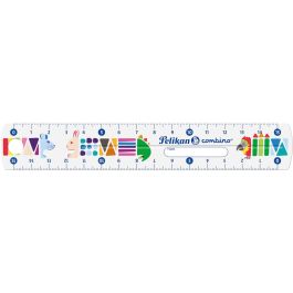 Pelikan 811224 Regla Lineal Combino bruchsicher 15 cm Plástico Multicolor