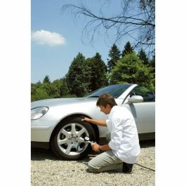 Mecafer Kit de accesorios para compresor: manguera espiral 5m con acoplamientos rápidos, pistola de purga, manija de inflado CE y 8 puntas