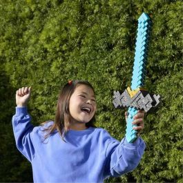 Mattel Espada Transformable Minecraft de la Película, juguete para niños +6 años, con medidas 51,44x27,94x5,08 cm