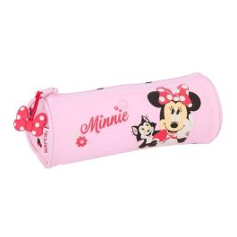 Bolso Escolar Portatodo Safta Redondo Minnie Mouse Nalve 70x200x70 mm