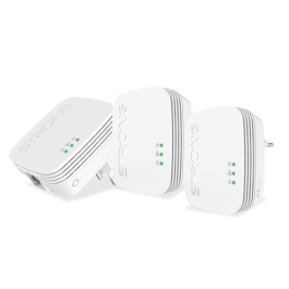 Strong Powerline 600 Triple Pack Mini 600 Mbit/s Ethernet Blanco 3 pieza(s)