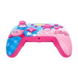 Power A Mando con Cable Nintendo Switch Kirby NSGP0067-01 Mejorado con Cable USB-C de 3 Metros