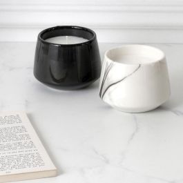 Home Deco Factory Vela Perfumada Lounge Orquídea Blanca / Almizcle Blanco / Mármol D.8.5x6.5cm 90gr 14h