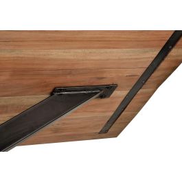 Giner y Colomer - Mesa de Comedor en Madera Acacia Natural con Patas de Metal Negro