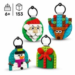 LEGO 40744 Selección de Adornos Navideños para Construcción Infantil – Incluye Papá Noel – Para Niños 6+ Años