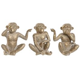 Figura Tropical DKD Home Decor Dorado 10 x 14 x 14 cm (3 Unidades) Precio: 20.69000054. SKU: B152CES4YC