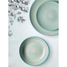 Set Vajilla 12 Pcs Espiral Azul Vessia 28X29CM (2 Unidades) Set Vajilla 12 Pcs Espiral Azul Vessia 28X29CM (2 Unidades)