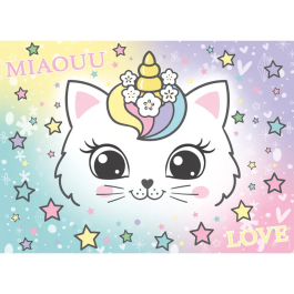 Nathan Puzzle Gatito Arcoíris de 100 Piezas para Niños desde 6 Años - Cartón Grueso y Duradero - 12004295