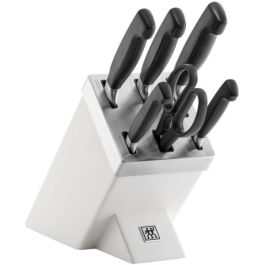 Zwilling 35148-207-0 Bloque de Cuchillos 7 Piezas, Acero Inoxidable, Mango Negro, Incluye Cuchillo Chef, Pan y Pelar Precio: 301.59000014. SKU: B19VBHSAMB