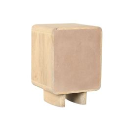 DKD Home Decor Mesita de Noche de Roble Marrón Estilo Urban 40x65x45 cm