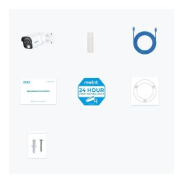 Reolink PC810AB4K01 Cámara de Seguridad IP 4K Visión Nocturna 30m Interior/Exterior Alámbrica Blanca