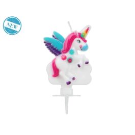 Vela Unicornio Multicolor 10 cm Diámetro