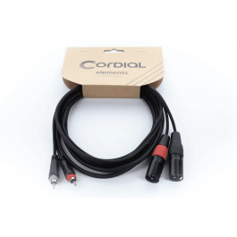 Cordial Cable De Audio Doble Xlr/Rca Macho 1 M