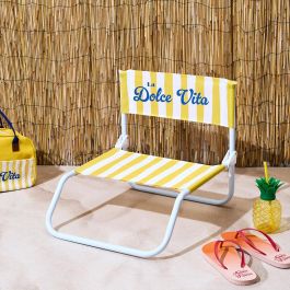 Home Deco Factory Silla Playa Amarilla Dolce Vita Metal