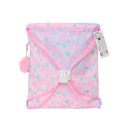 Bolsa Mochila con Cuerdas BlackFit8 Smile Azul Rosa 35 x 40 x 1 cm