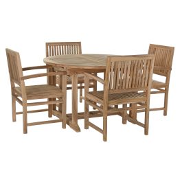 Mesa Comedor Terraza Y Jardin DKD Home Decor Marron 120 x 75 x 120 cm Set de 5 Precio: 1106.5000001. SKU: S3033456