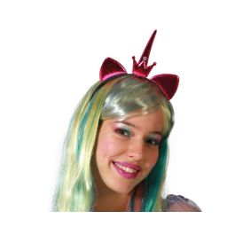Diadema Unicornio Rosa con Orejas y Corona para Disfraz Fantástico Precio: 0.95000004. SKU: B1A2W6C5SW